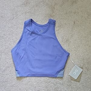 On Womens Blue Crop Top Size Small